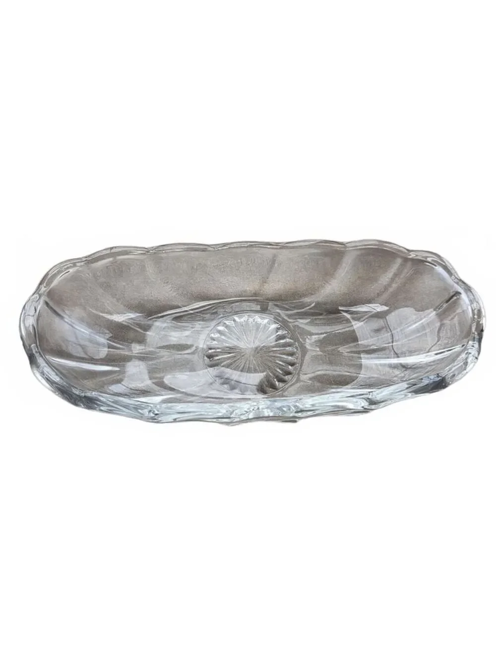 Vintage Anchor Hocking Glass Banana Split Dish Fountainware